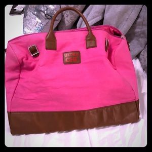 Hot pink chi duffle